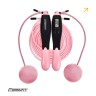 Скакалка швидкісна EasyFit TwinRope 2,8 м чорний-рожевий