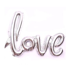 Надпись "LOVE", серебряная