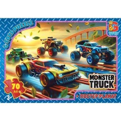 Пазли ТМ "G-Toys" із серії "Монстер траки", 70 ел.