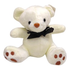 Мягкая игрушка "Мишка с бантом" 17 см (БЕЛЫЙ)