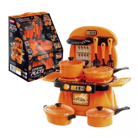 Набор оранжевый "Cooking Plate with Dishes" оранжевый