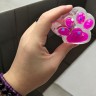Лапка-антистрес з LED світінням, таба, 7 см (прозора)