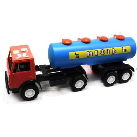 Камаз із цистерною "Нафта", червоний