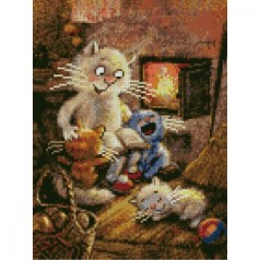 Алмазная мозаика "Уютный вечер"