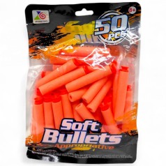 Набір паралонових патронів  в пакеті, 50 шт (ПОМАРАНЧЕВІ)