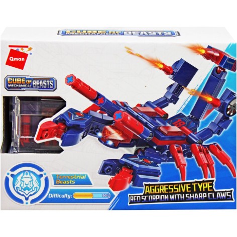 Конструктор "Cube of mechanical beasts-Red Scorpion with Sharp Claws" 158 дет
