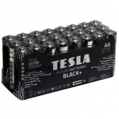 Первинні елементи та первинні батареї TESLA BATTERIES AA BLACK+ 24 MULTIPACK ( LR06 / SHRINK 24 шт.)