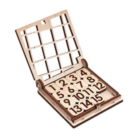 Деревянный конструктор "Игра. Пятнашки", 21 дет