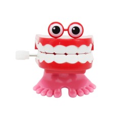 Заводная игрушка "Зубы", красные