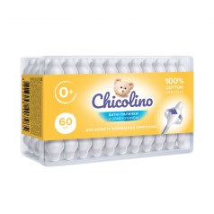 Детские ватные палочки Chicolino, 60 шт