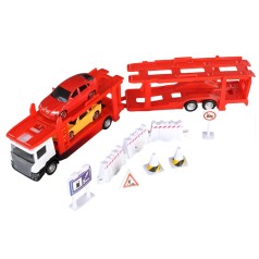 Игровой набор - Автоперевозчик Scania (автоперевозчик, 2 машины, аксессуары)