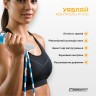 Бісерна скакалка EasyFit FreeRope для трюків 2,7 м (біло-блакитна)