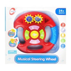 Уценка. Руль "Musical Steering Wheel" (красный) - Повреждена упаковка