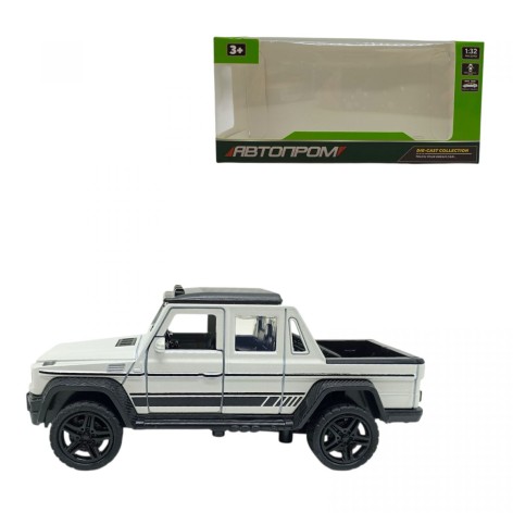 Машина металлическая 1:32 G-WAGON PICUP (БЕЛЫЙ)