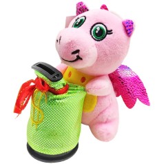 Мягка игрушка-копилка "Дракончик", розовый