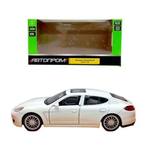 АВТОПРОМ  PORSCHE PANAMERA S (БЕЛАЯ) (кор.14*5х7*2х6*5 см.)