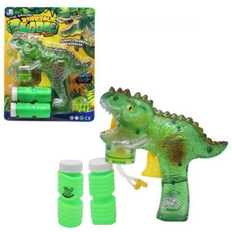 Пістолет з мильними бульбашками "Динозаврик", зелений