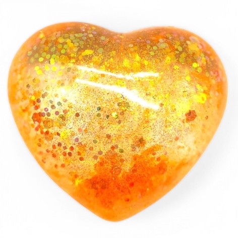 Антистрес жуйка тягучка серце (ПОМАРАНЧЕВЕ)