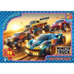 Пазли ТМ "G-Toys" із серії "Монстер траки", 70 ел.