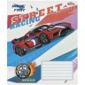 Тетрадь цветная 12 листов, коса с доп.линией "Street racing" "Мечты сбываются" (20 экземпляров, микс)