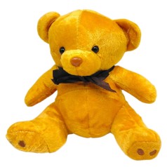 Мягкая игрушка "Мишка с бантом" 17 см (Рыжий)
