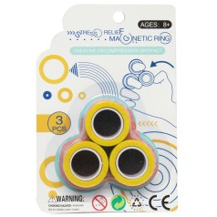 Игра-антистресс "Magnetic Ring", желтый