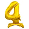 Шарик фольгированный цифра  "4" напольный 80 см