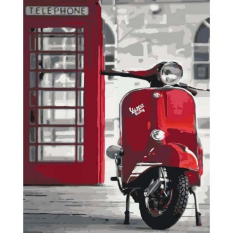 Картина за номерами "Легендарна Vespa" ????