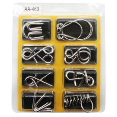[460] Головоломка Metal Puzzles 8 шт