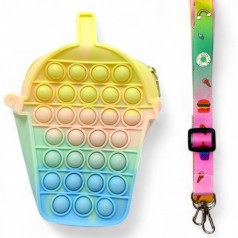 Детская сумочка POP IT бабл-ти, микс