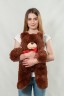 Мягкий плюшевый медведь Boxi Арни 64 см темно-коричневый