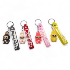Брелок "Лабубу Good luck" гумовий 5 см (мікс видів, ціна за 1 шт)