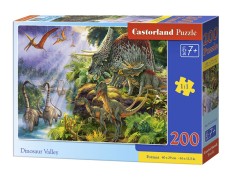 Пазлы "Долина динозавров", 200 элементов