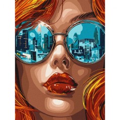 Набір для розпису по номерах "Пейзаж Лондона" 30х40см