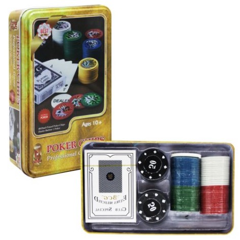 НАБІР ДЛЯ ПОКЕРА "POKER CHIPS PROFESSIONAL GAME", жовтий