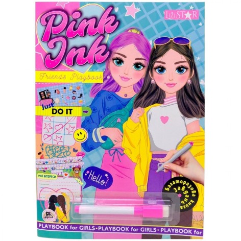 Багаторазова книга завдань для дівчаток Pink Ink "FRIENDS PLAYBOOK"