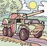 Водные раскраски "Бронеавтомобили" (укр)