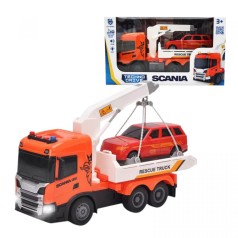 Игровой набор серии "Big Truck" – ЭВАКУАТОР SCANIA С МАШИНОЙ (свет, звук)