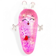 Антистрес жуйка-тягучка "Морквинка" 11 см (рожевий)