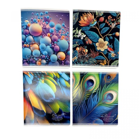 Тетрадь ученическая, на скобе, 17х20,3 мм, 48 листов. Линия