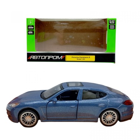 АВТОПРОМ PORSCHE PANAMERA S (СИНИЙ) (кор.14*5х7*2х6*5 см.)