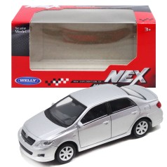 Машина металл 1:43 TOYOTA COROLLA серая