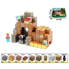 Конструктор магнітний "Майнкрафт/Minecraft" 68 дет