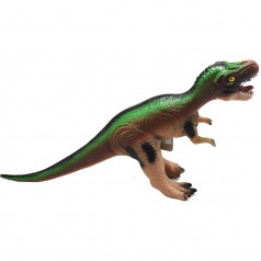 Динозавр резиновый коричневый