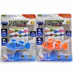 Роборыбка (на батарейках, двигает хвостом, для аквариума, 8 см, на листе) МИКС ВИДОВ