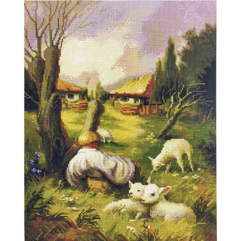 Алмазная мозаика "Черты Кобзаря", 40х50 см