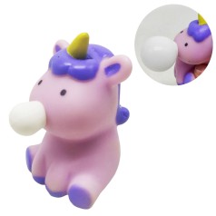 Игрушка-антистресс "Единорожка с жвачкой", сиреневый