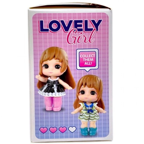 Кукла-сюрприз Lovely Girl, 7 см, имитация стеклянных глаз, аксессуары (микс видов)