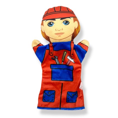 Мягкая игрушка (Кукла на руку "Строитель")