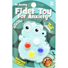 Игрушка-антистресс "Fidget Toy: Динозаврик", бирюзовый (вид 2)